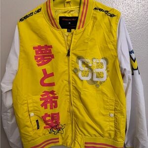 Members Only Vibrant Yellow and White Kids Puffer Jacket